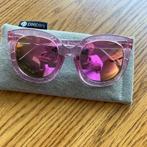 Barbie pink iridescent lens sunglasses